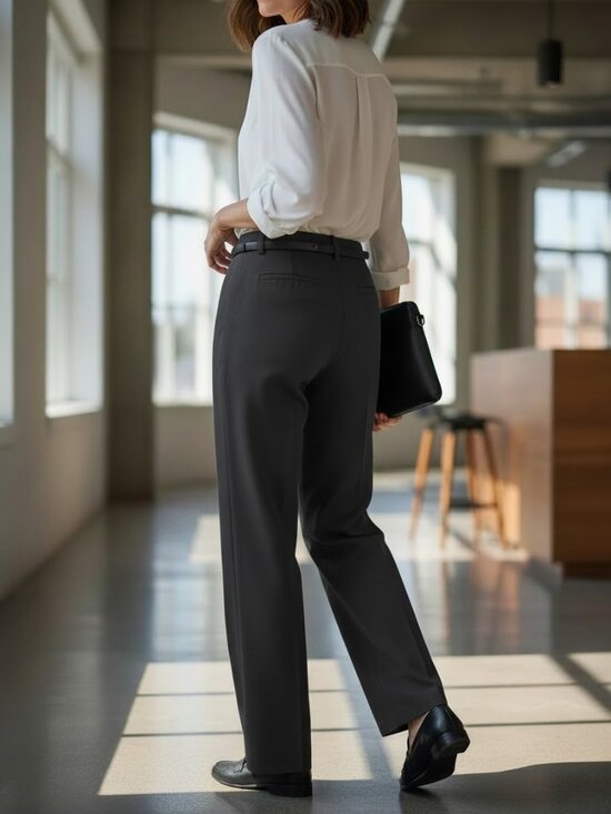 Ingredients Pants - Women's Tailored Dress Trousers in Black